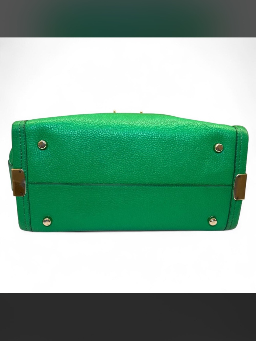 COACH Swagger Carryall 27 Satchel Pebble Leather Kelly Green | Style 34408 - Picture 5 of 13